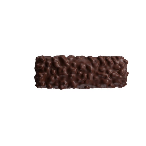 S'mores Chocolate bar unwrapped, showing bar